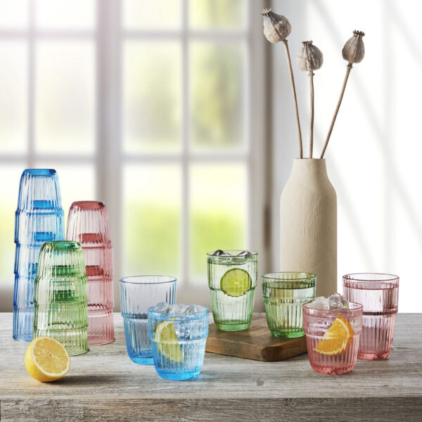 Bicchiere di acqua Bormioli Rocco Barshine Verde Vetro 300 ml (6 Unità)