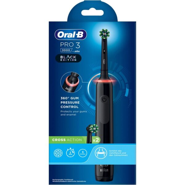 Spazzolino da Denti Elettrico Oral-B Pro 3 3000 Nero