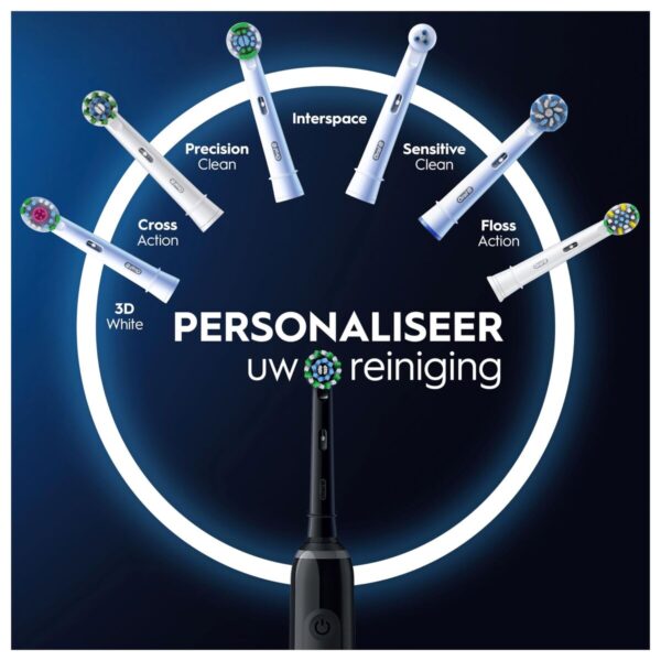 Spazzolino da Denti Elettrico Oral-B Pro 3 3900 Nero (2 Unità)