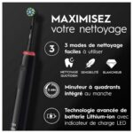 Spazzolino da Denti Elettrico Oral-B Pro 3 3900 Nero (2 Unità)