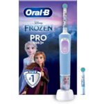 Spazzolino da Denti Elettrico Oral-B Frozen Nero Multicolore (2 Pezzi) (2 Unità)