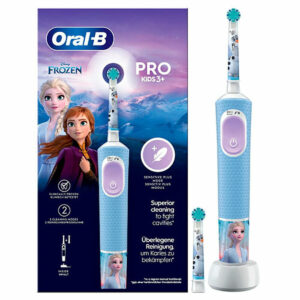 Spazzolino da Denti Elettrico Oral-B Frozen Nero Multicolore (2 Pezzi) (2 Unità )