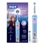 Spazzolino da Denti Elettrico Oral-B Frozen Nero Multicolore (2 Pezzi) (2 Unità)
