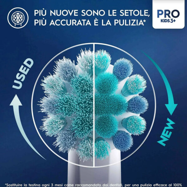 Spazzolino da Denti Elettrico Oral-B Frozen Nero Multicolore (2 Pezzi) (2 Unità)