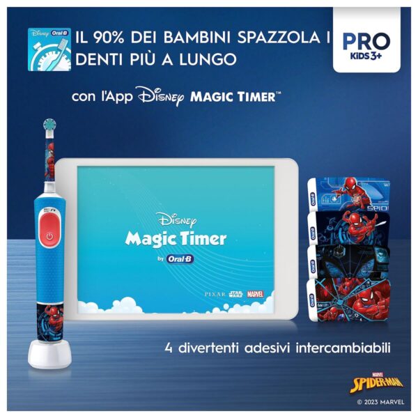 Spazzolino da Denti Elettrico Oral-B D100 KIDS Azzurro