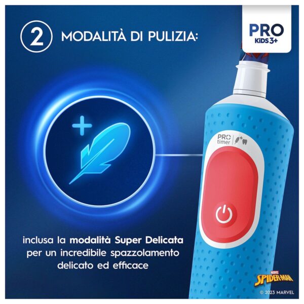 Spazzolino da Denti Elettrico Oral-B D100 KIDS Azzurro