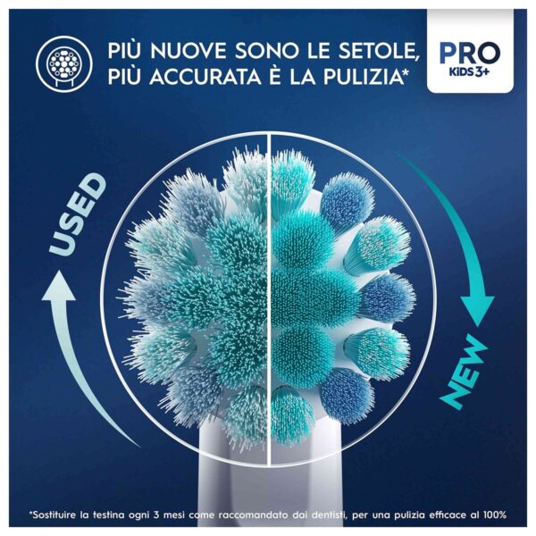 Spazzolino da Denti Elettrico Oral-B D100 KIDS Azzurro