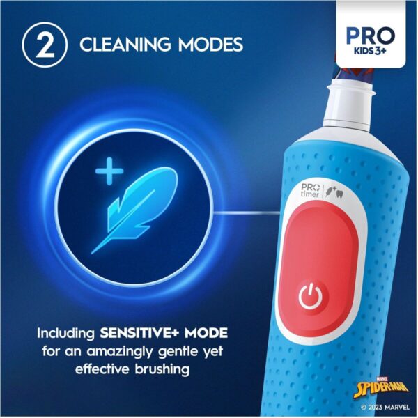 Spazzolino da Denti Elettrico Oral-B D100 KIDS Azzurro