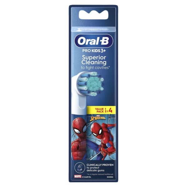 Ricambio per Spazzolino da Denti Elettrico Oral-B EB10 4 FFS SPIDERMAN (4 Unità)
