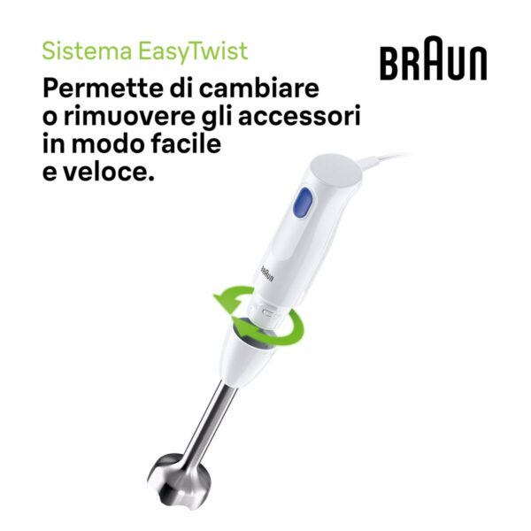 Frullatore Braun MQ10.001MWH Bianco 450 W