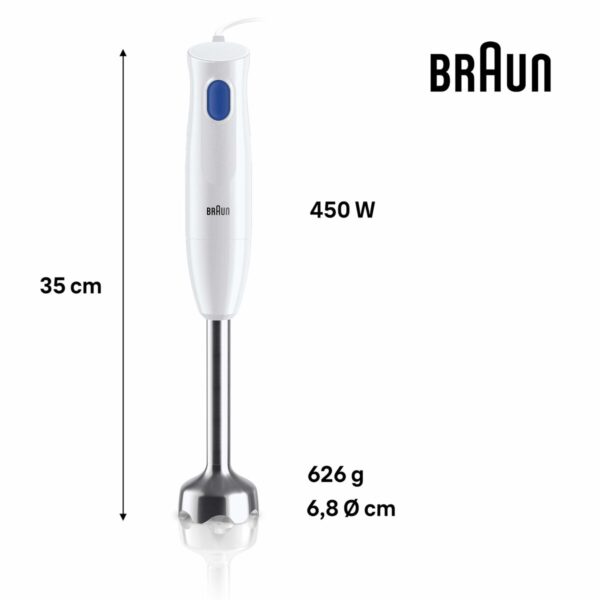 Frullatore Braun MQ10.001MWH Bianco 450 W