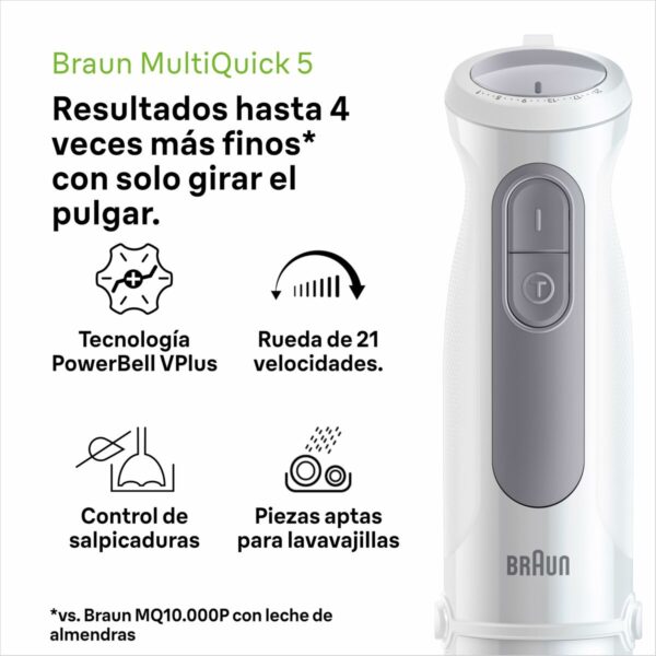 Frullatore ad Immersione Braun MultiQuick 5 MQ 50001 M 1000 W Bianco