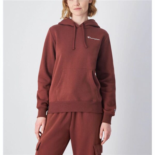 Felpa con Cappuccio Donna Champion Marrone