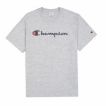 Maglia a Maniche Corte Uomo Champion Crewneck Grigio chiaro