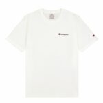 Maglia a Maniche Corte Uomo Champion Crewneck Bianco