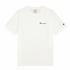 Maglia a Maniche Corte Uomo Champion Crewneck Bianco