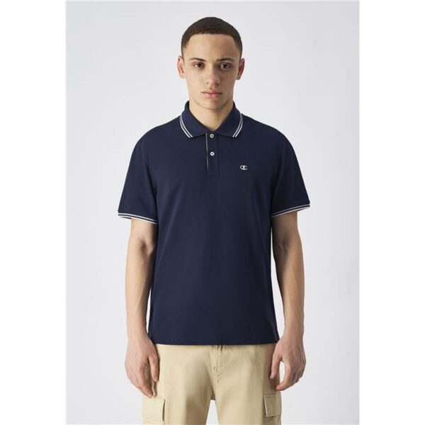 Polo a Maniche Corte Uomo Champion Blu scuro