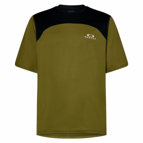 Maglia a Maniche Corte Uomo Oakley Free Ride SS Verde Oliva