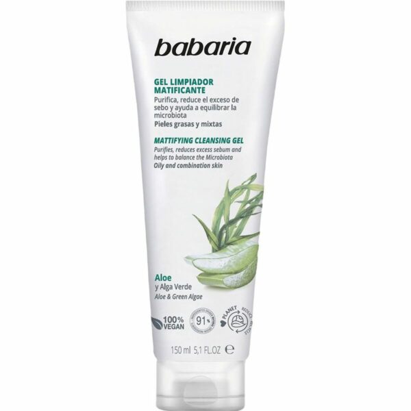 Gel Detergente Viso Babaria Aloe Vera 150 ml Matificante