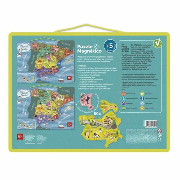 Puzzle Apli Spagna Magnetico 50 Pezzi