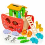 Playset Moltó Noah's ark Legno 17 Pezzi