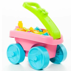Blocchi di Costruzioni Moltó 20 Pezzi Carrello Rosa