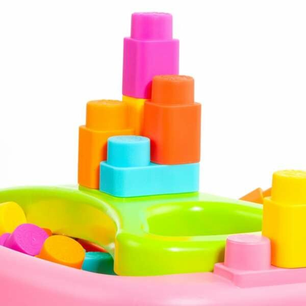 Blocchi di Costruzioni Moltó    20 Pezzi Carrello Rosa