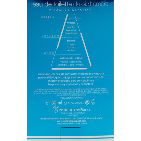 Profumo Uomo Instituto Español POSEIDON CLASSIC HOMBRE EDT 150 ml
