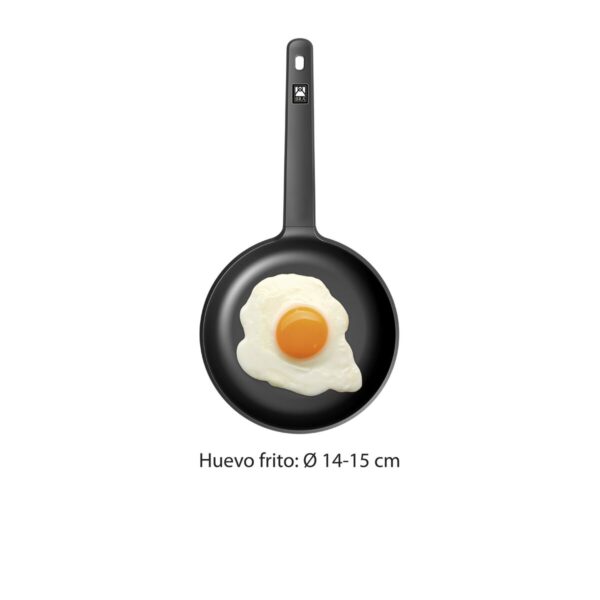 Padella BRA Alluminio Forgiato Ø 20 cm Nero Arancio