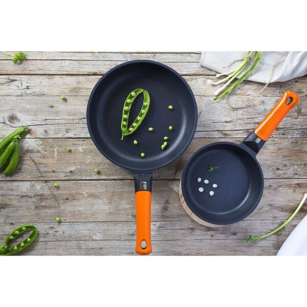 Padella BRA Alluminio Forgiato Ø 20 cm Nero Arancio