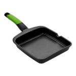 Piastra per Arrostire BRA A121459 Nero Metallo Alluminio Ø 28 cm