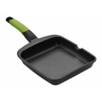 Piastra per Arrostire BRA A121459 Nero Metallo Alluminio Ø 28 cm