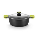 Casseruola BRA FOODIE     24CM Nero Ø 24 cm