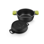 Casseruola BRA FOODIE     24CM Nero Ø 24 cm