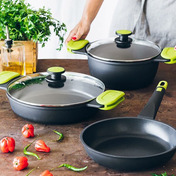 Casseruola BRA FOODIE     24CM Nero Ø 24 cm