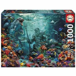 Puzzle Educa Poseidon in a Coral Reef