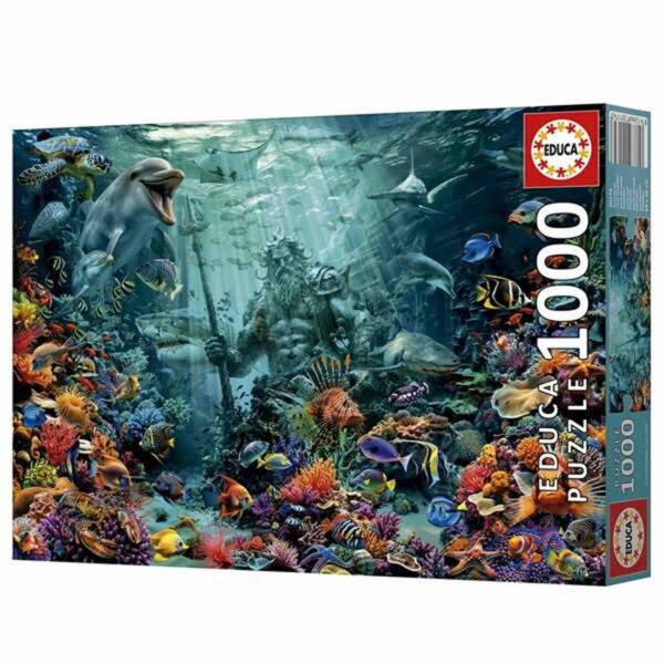 Puzzle Educa Poseidon in a Coral Reef