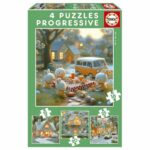 Puzzle Educa Coniglio 12 Pezzi 16 Pezzi 20 Pezzi 25 Pezzi (4 Unità)