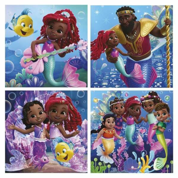 Set di 4 Puzzle Educa Ariel