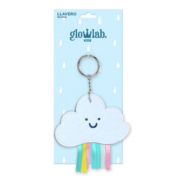 Portachiavi Glowlab Kids Cloud Azzurro