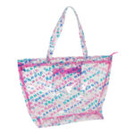 Borsa Donna Barbie Logomania Trasparente Rosa chiaro 54 x 35 x 17 cm
