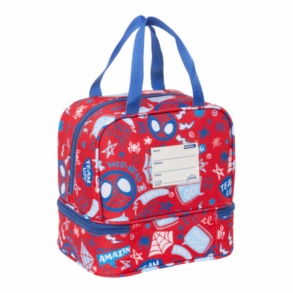 Portamerenda Spider-Man Rescue Azzurro Rosso 20 x 20 x 15 cm