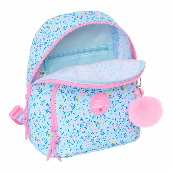 Zaino Casual Vicky Martín Berrocal Paraíso Rosa Azzurro Chiaro 25 x 30 x 13 cm