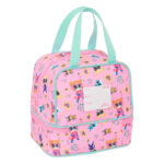 Portamerenda SuperKitties Rosa Turchese 20 x 20 x 15 cm