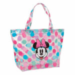 Shopping Bag Minnie Mouse Beach Multicolore Trasparente 54 x 35 x 17 cm