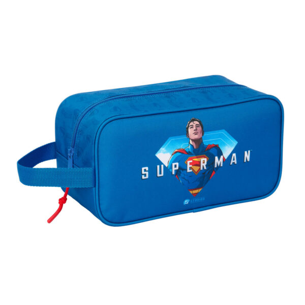 Scarpiera da Viaggio Superman Azzurro 29 x 15 x 14 cm
