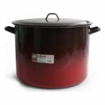 Casseruola con coperchio La Estrella Acciaio smaltato e con rifinitura in vetro