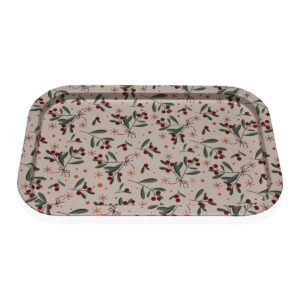 Vassoio Versa Metallo 23 X 1,5 X 34 CM Bacche