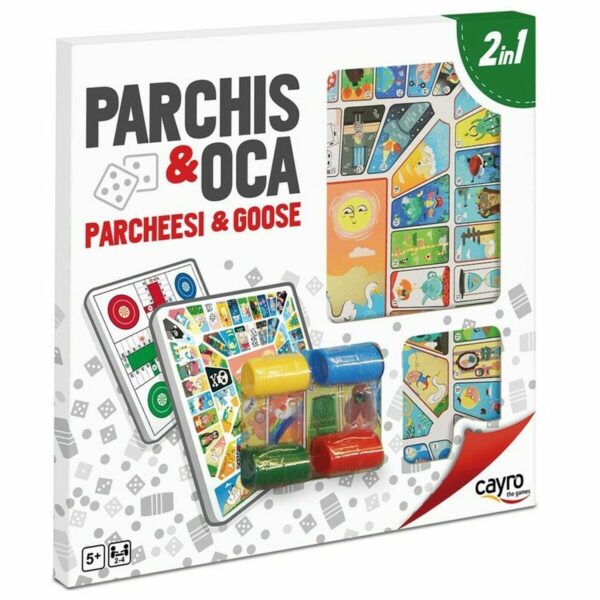 Tabellone per Parcheesi e Gioco dell'Oca Cayro Multicolore 250 g
