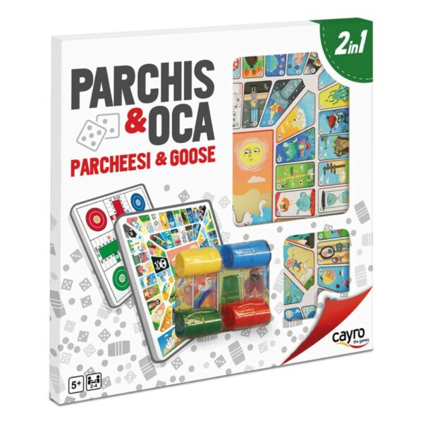Tabellone per Parcheesi e Gioco dell'Oca Cayro Multicolore 250 g